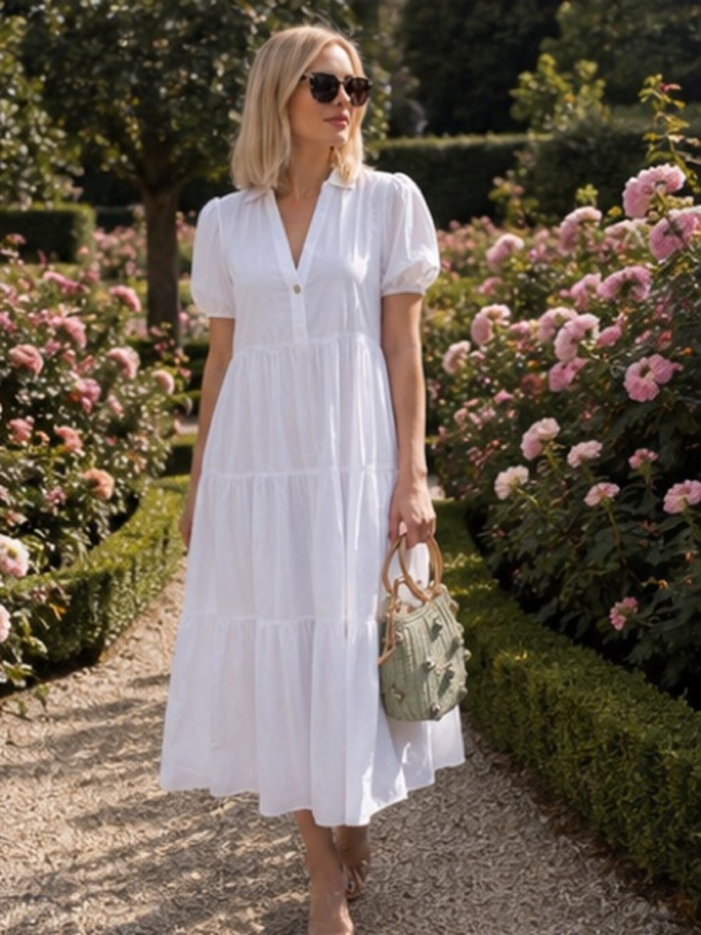 Zara cotton dress bloggers favorite - Picture 5 of 13